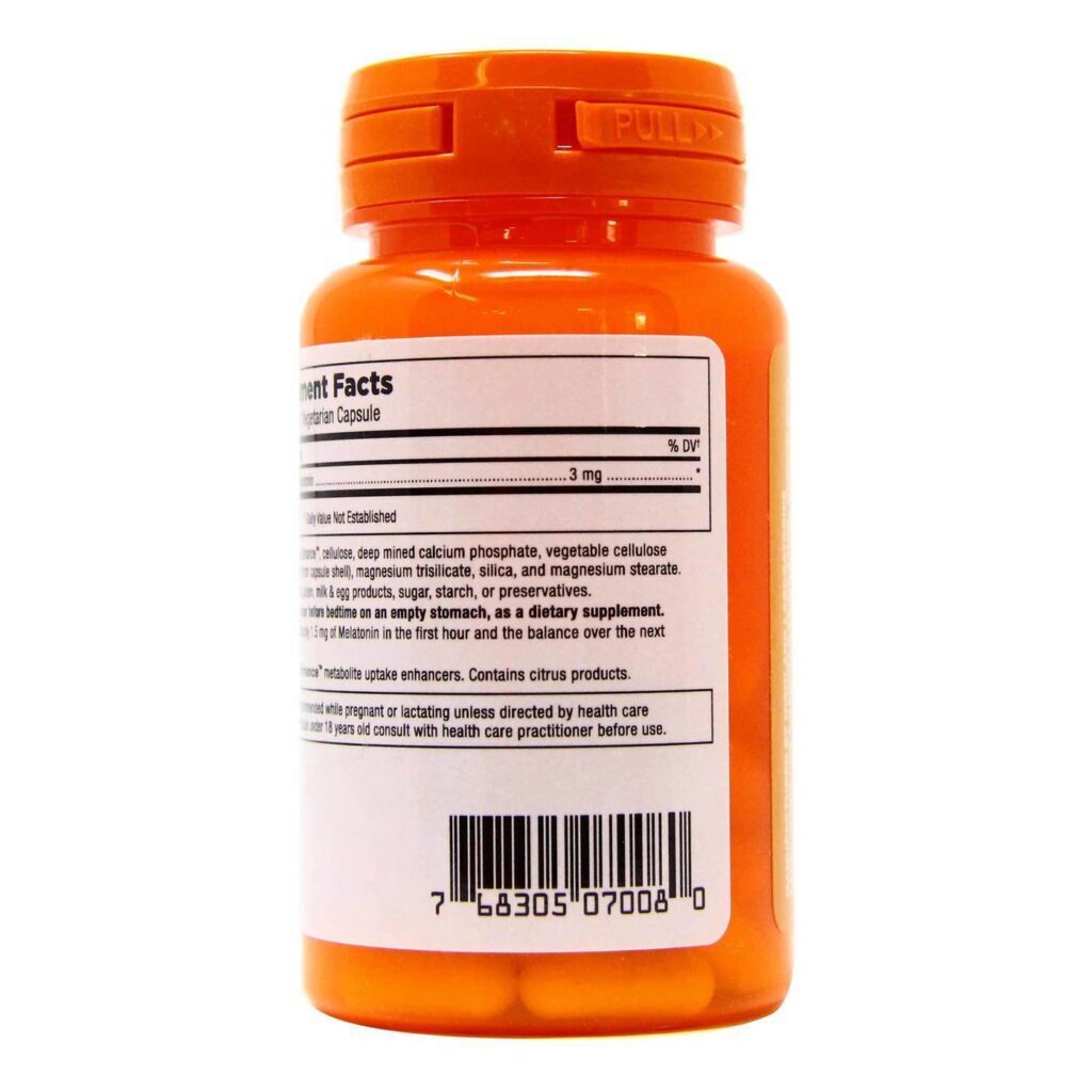 Mt Angel Vitamins Melatonina de Liberação Prolongada - 3 mg - 60 Cápsulas Vegetarianas para Noites Tranquilas - Imagem 3