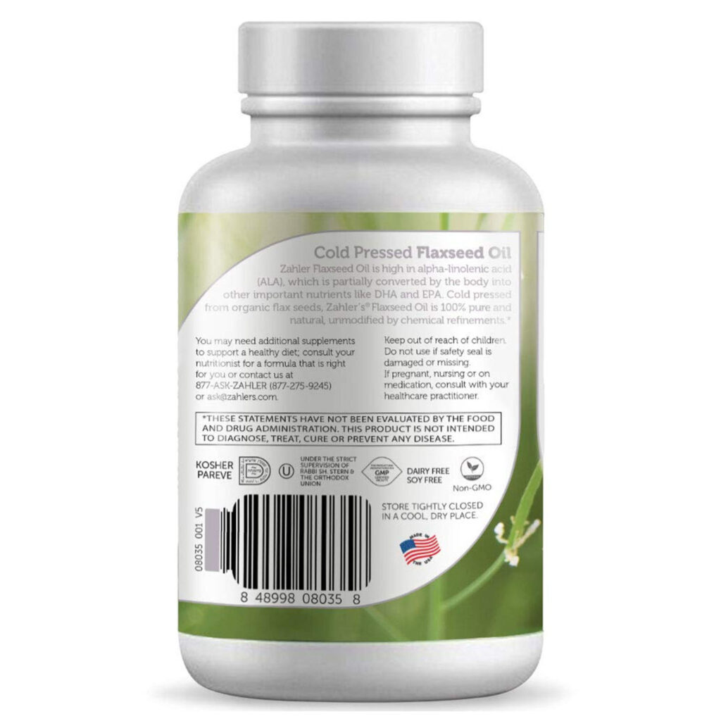 Zahler Óleo de Linhaça 1.000 mg - 90 Cápsulas Gel: Nutrição Essencial para o Bem-Estar Brasileiro - Imagem 3