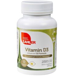 Zahlers Vitamina D3 Fórmula Avançada 2.000 UI - 250 Cápsulas Gel - Imunidade e Saúde Óssea