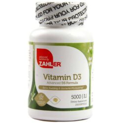Zahlers Vitamina D3 5.000 UI com Fórmula Avançada - 250 Cápsulas Gel