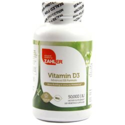 Vitamina D3 Fórmula Avançada Zahler 50.000 IU - 120 Cápsulas para Imunidade e Ossos Fortes