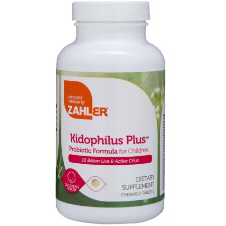 Zahler, Kidophilus Plus™ - Probiótico Infantil - 180 comprimidos mastigáveis