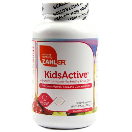 Zahlers, KidsActive Fórmula Avançada ADHD -180 Comprimidos Mastigáveis