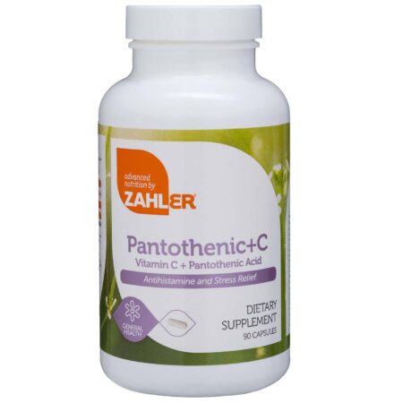 Ácido Pantotênico + Vitamina C Zahler 90 Cáps.