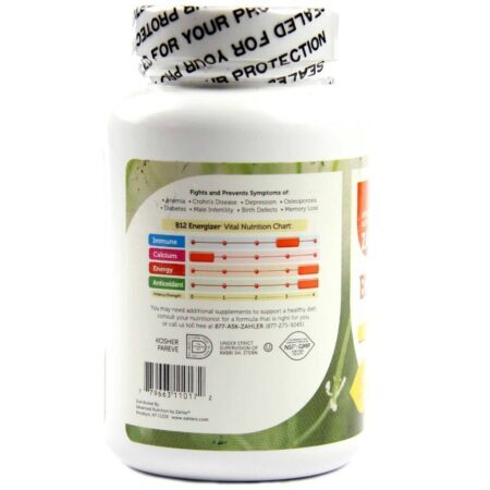 B12 Energizer Zahlers Cherry 360 Pastilhas: Vitamina B12 para Energia e Bem-Estar no Brasil - Imagem 3