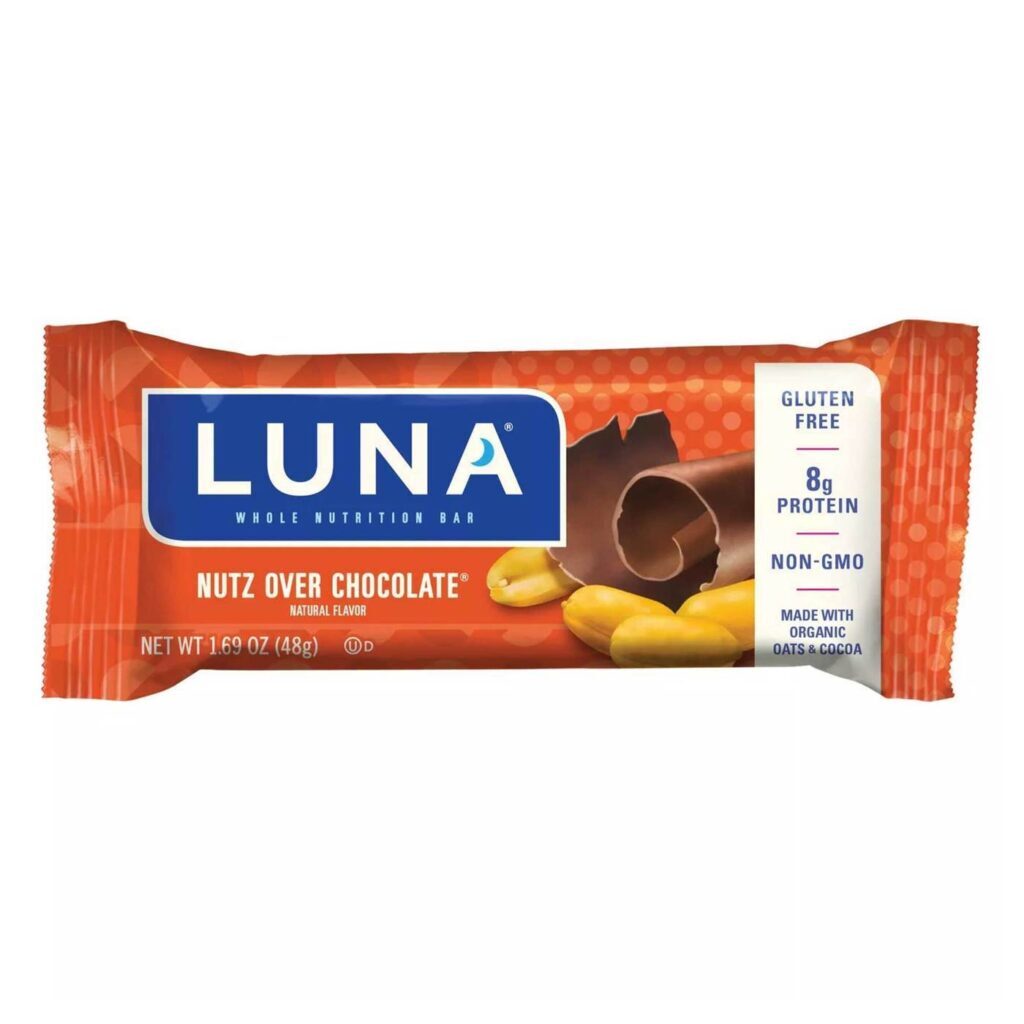 Luna Bar Nutricional Integral Nozes com Chocolate - 15 Barras - Imagem 2