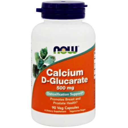 Now Foods, Cálcio D-Glucarato 500 Mg - 90 Cápsulas Vegetarianas