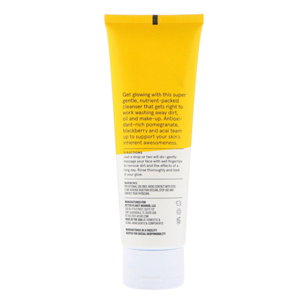 Acure Organics Gel de Limpeza Facial - Pele Radiante e Saudável 118 ml - Imagem 4