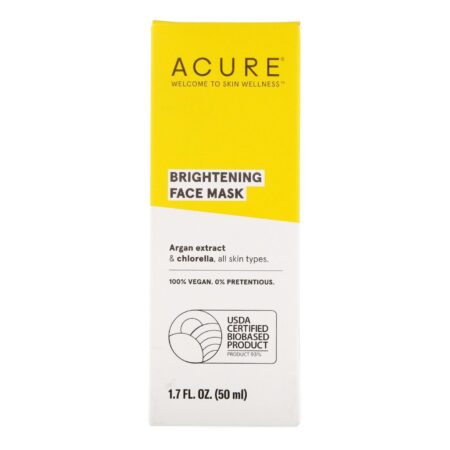 Acure Organics, Máscara Facial Clareamento - 50 ml