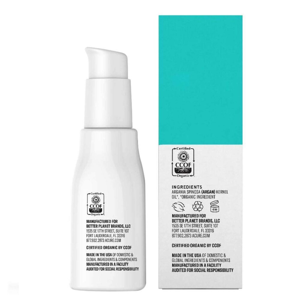 Acure Óleo de Argan Orgânico Puro - 30mL: Nutrição Profunda para Pele e Cabelos - Imagem 4