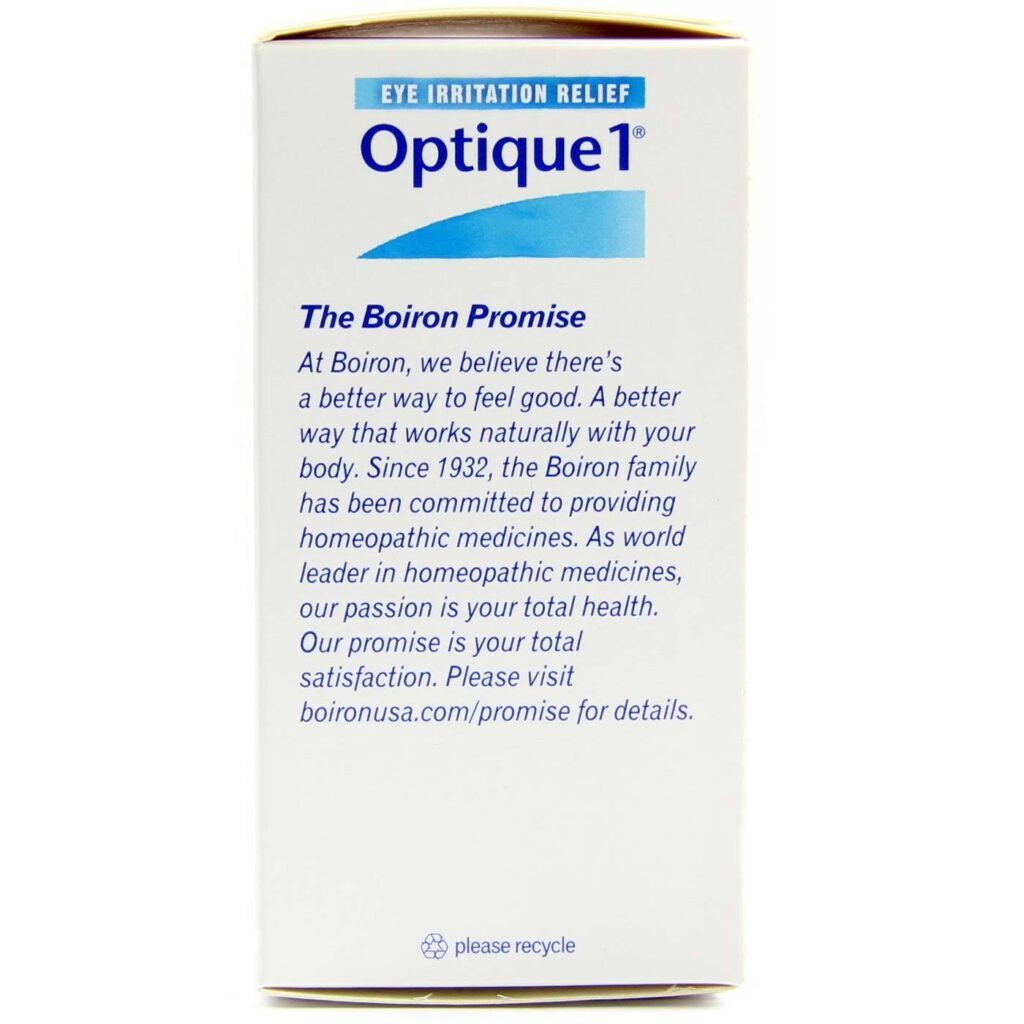 Boiron Optique 1 Alívio Irritação Ocular 30 Doses - Cuidado Ocular Avançado - Imagem 4