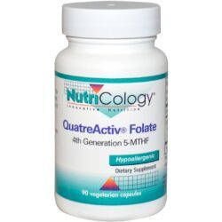 Nutricology QuatreActiv® Folate – Ácido Fólico Ativo com 90 Cápsulas