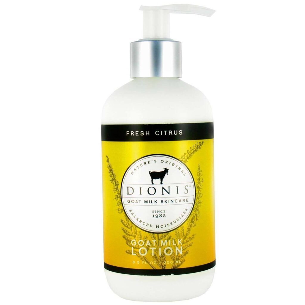 Dionis Goat Milk Skincare Loção Leite de Cabra Citrino Fresco - 250 ml (8.5 fl oz) Pele Hidratada