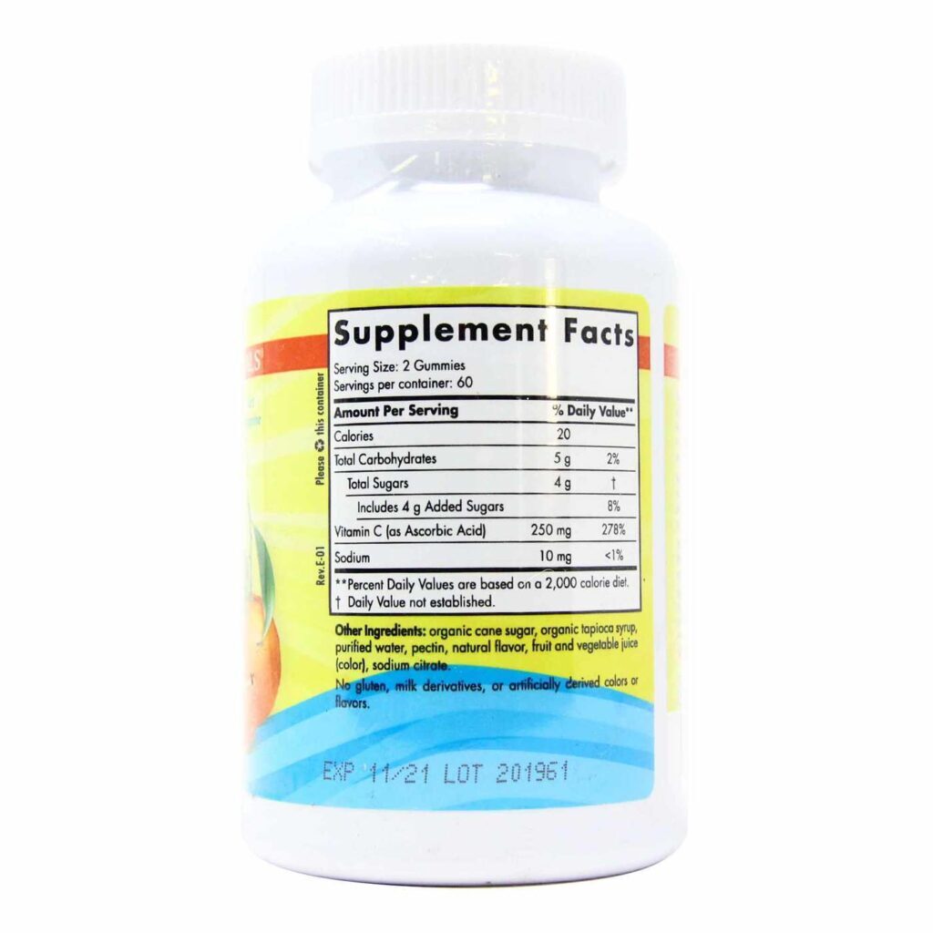 Nordic Naturals Vitamina C Mastigável 250 mg Sabor Tangerina - 120 Gomas - Saúde Imunológica e Antioxidante - Imagem 2