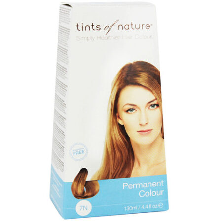 Tints of Nature, Tintura Permanente Para Cabelo - 7N Loiro Natural Médio - 130 ml (4.4 fl oz)