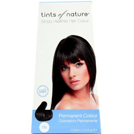 Tints of Nature, Coloração Permanente, Preto - 1N Natural - 130 ml