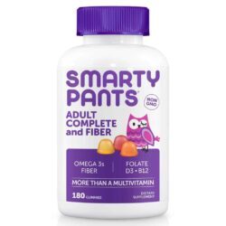SmartyPants Vitamina Completa + Fibra para Adulto - 180 Gomas: Saúde e Bem-Estar Essenciais