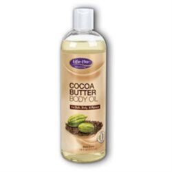 Life-Flo Óleo Corporal Manteiga de Cacau 16 oz (473 ml) - Hidratação Profunda e Nutrição Essencial para a Pele