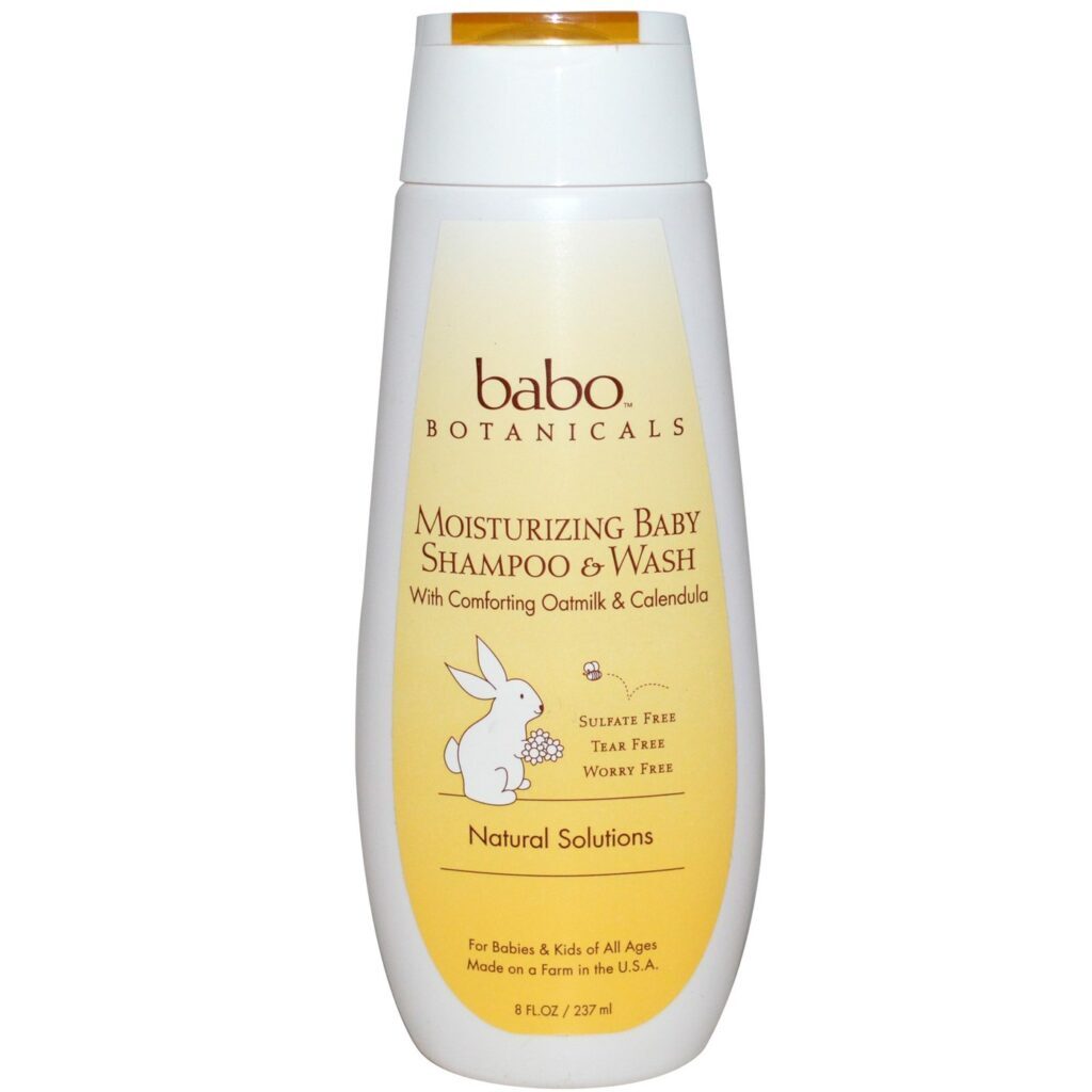 Babo Botanicals Bebê Xampu & Lavagem Calêndula – Hidratante Suave – 236ml