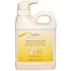 Babo Botanicals Shampoo e Sabonete Líquido Bebê Calêndula 473ml - Hidratação Suave