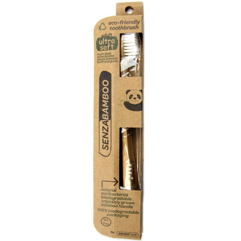 Senzacare Escova de Dentes Bambu Ultra Soft Adulto - 1 Unidade: Higiene Bucal Sustentável e Confortável