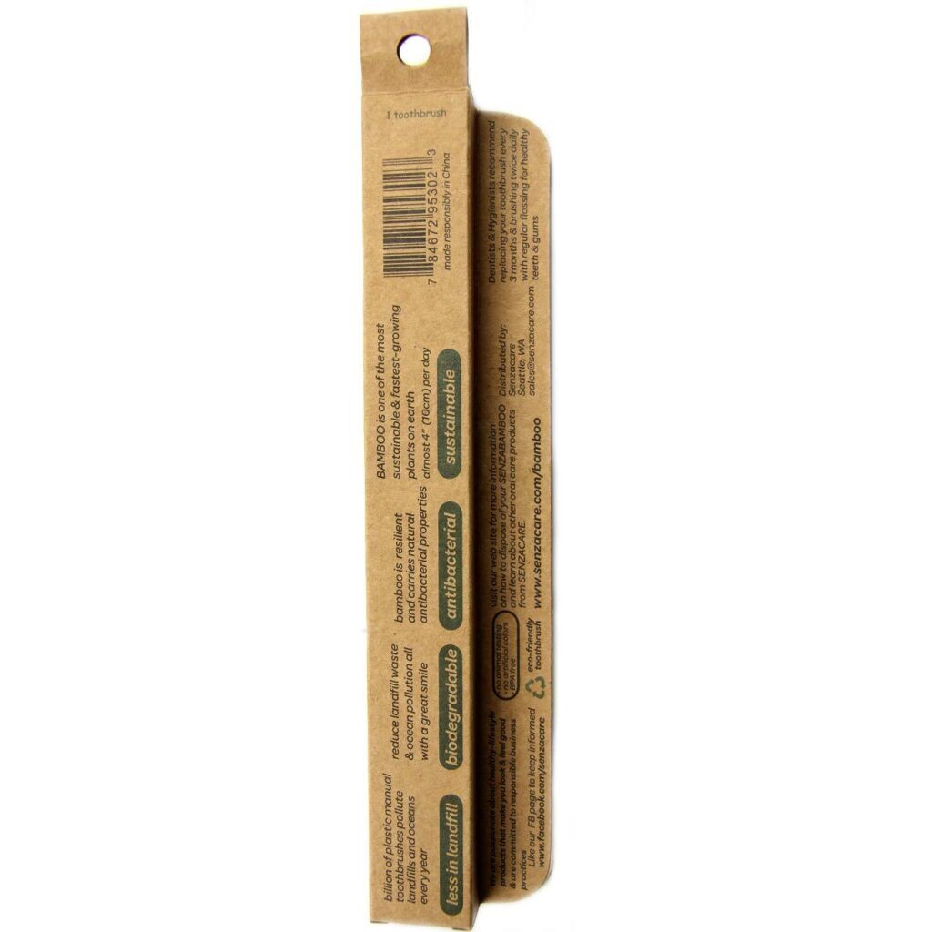 Senzacare Escova de Dentes Bambu Ultra Soft Adulto - 1 Unidade: Higiene Bucal Sustentável e Confortável - Imagem 2