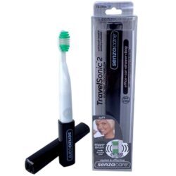 Senzacare TravelSonic2: Escova de Dentes Elétrica Sonic Preta - Tecnologia Japonesa para Higiene Bucal Superior