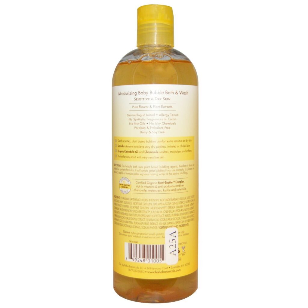 Babo Botanicals Bebê Bubble Bath & Wash, Calêndula - Hidratante - 443ml - Imagem 2
