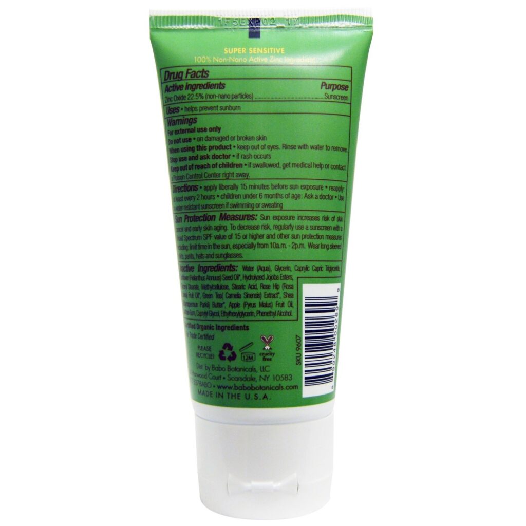 Babo Botanicals Protetor Solar Zinco FPS 30 - 89ml | Proteção Mineral Suave - Imagem 2