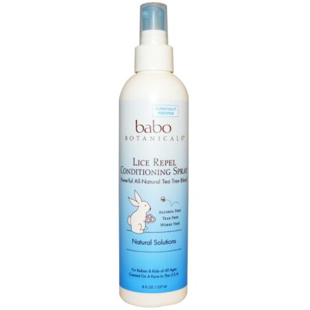 Babo Botanicals, Spray Condicionador Repelente de Piolhos - 237 ml (8 fl oz)