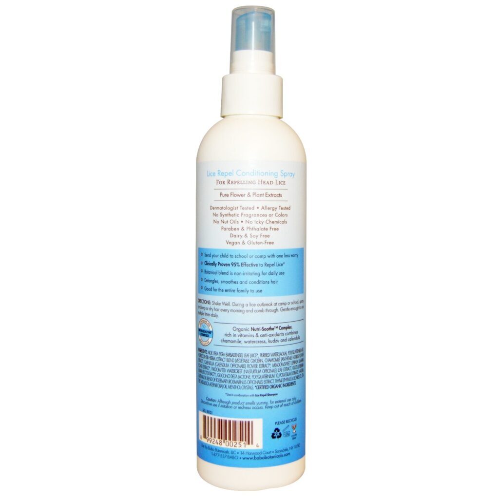 Babo Botanicals Spray Condicionador Repelente de Piolhos 237 ml: Proteção Natural e Maciez - Imagem 2