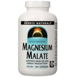 Malato de Magnésio Source Naturals 625mg 200 Cápsulas: Energia e Bem-Estar para o Seu Dia