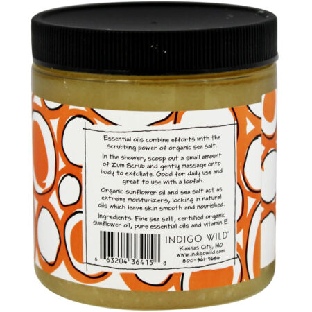 Indigo Wild Zum Body Scrub, Almond-Orange - 13 oz - Image 2