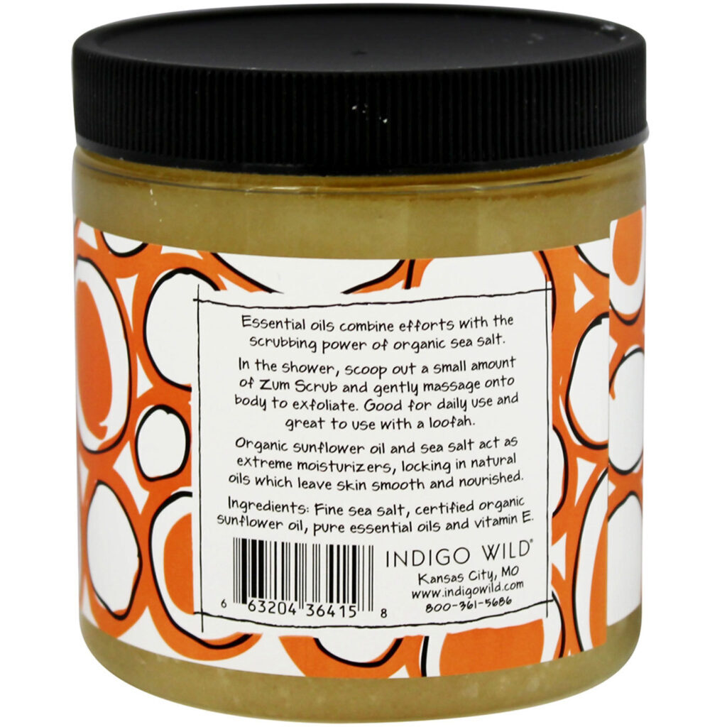 Esfoliante Corporal Almond-Orange Indigo Wild Zum - 368g (13 oz) - Imagem 2