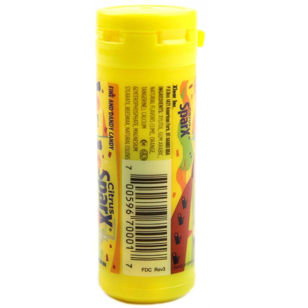 Xlear SparX Cítrico - 6 Tubos - 120 Pastilhas Cada - Alívio Respiratório - Imagem 3