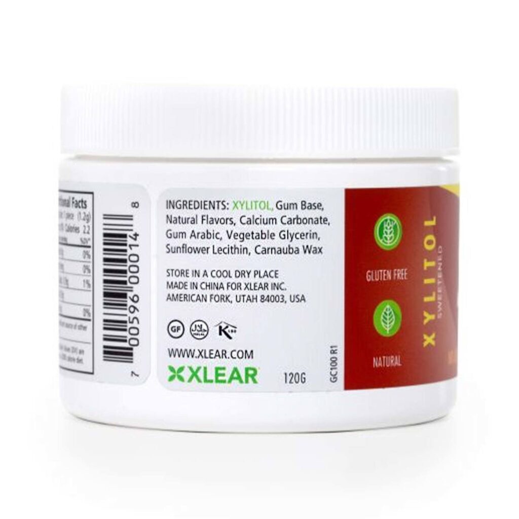 Xlear Goma de Mascar Spry Canela - 100 Unidades: Refrescância e Bem-Estar Bucal - Imagem 3