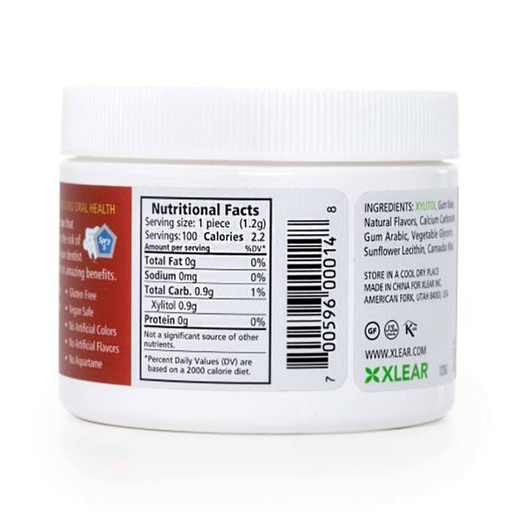 Xlear Goma de Mascar Spry Canela - 100 Unidades: Refrescância e Bem-Estar Bucal - Imagem 4