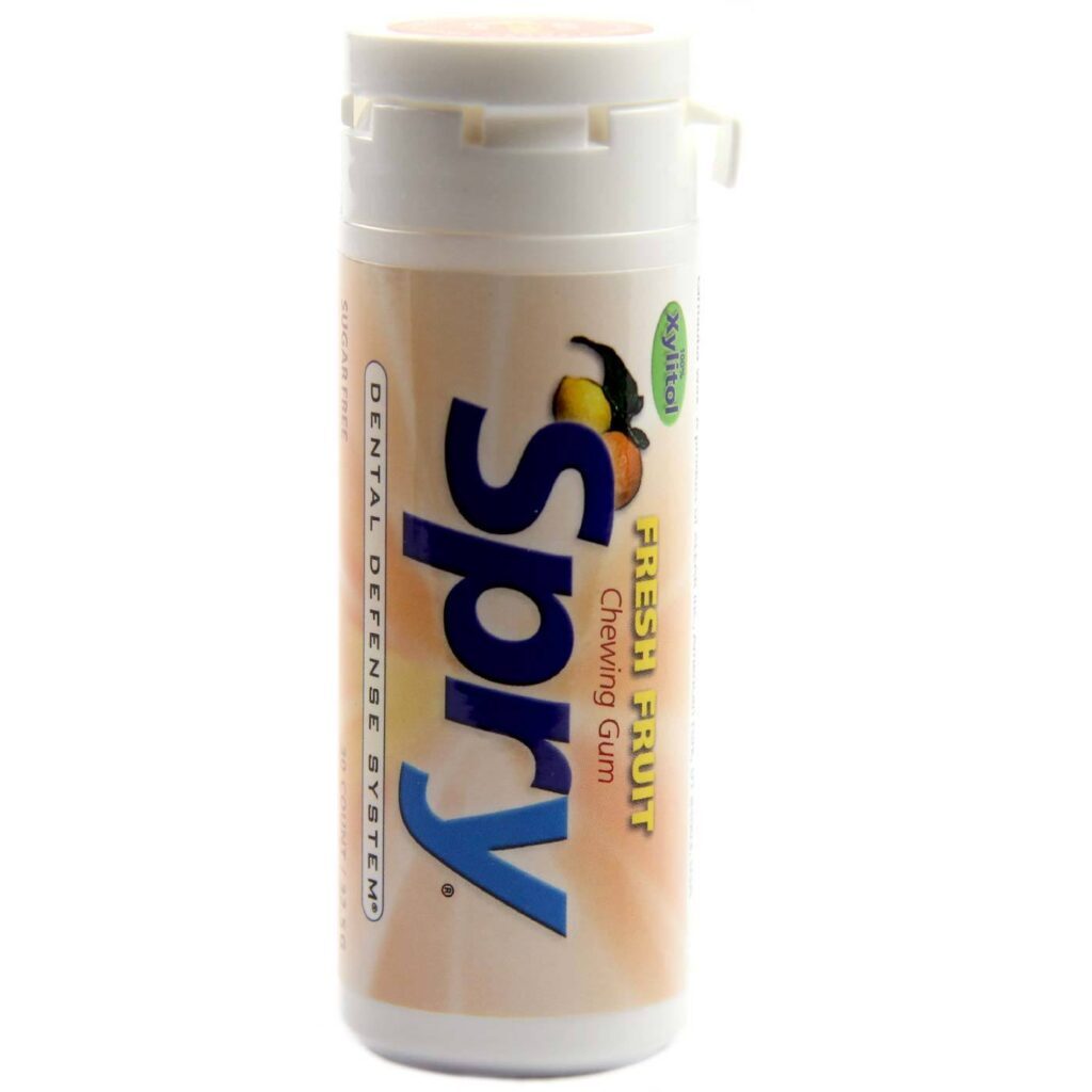 Xlear Spry Chiclete Fruta Fresca - 6 Pacotes com 30 Unidades Cada