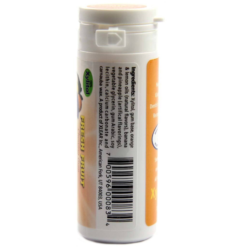 Xlear Spry Chiclete Fruta Fresca - 6 Pacotes com 30 Unidades Cada - Imagem 2