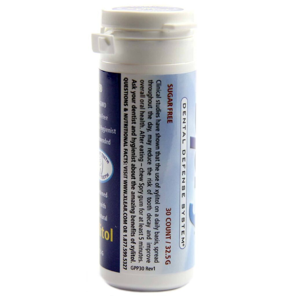 Xlear Spry Chiclete Hortelã-pimenta - Pacote com 6 Unidades, 30 Pastilhas CADA - Imagem 4