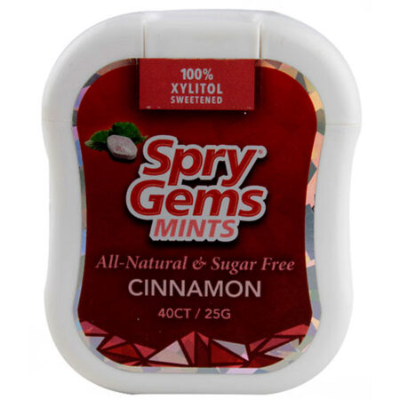 Xlear Spry Gems Mints, Canela - 6 Pack, 40 Mints Each