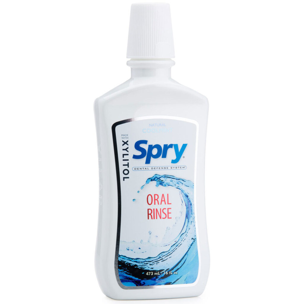 Xlear Spry Enxaguante Bucal Menta Refrescante 473mL - Higiene Oral Completa