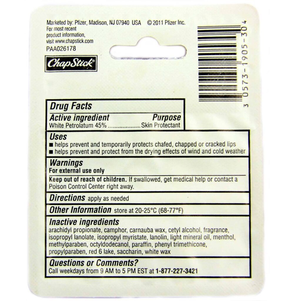Chapstick Hidratante Labial Clássico Sabor Cereja - Kit 3 Unidades - Imagem 2