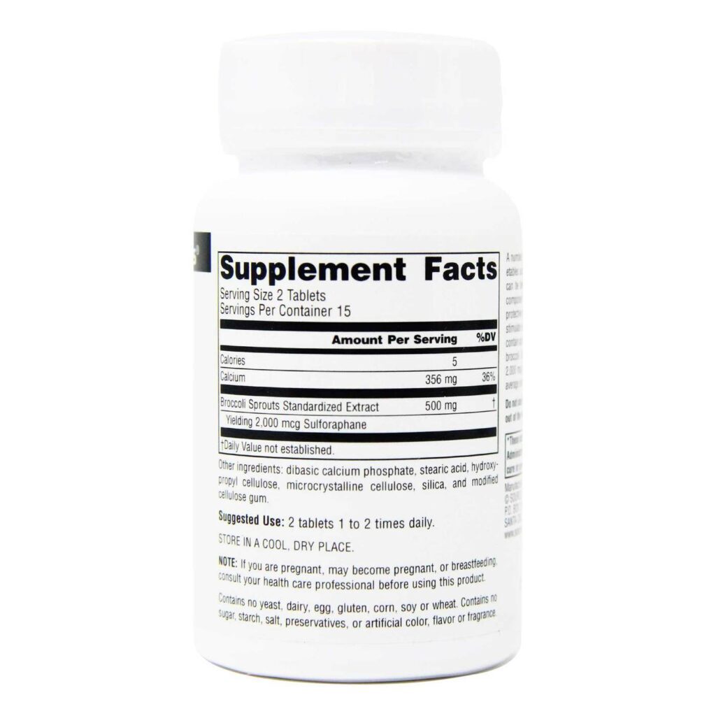Source Naturals Extrato de Brotos de Brócolis 120 mg - 30 Comprimidos: Potencialize Sua Saúde Naturalmente - Imagem 2