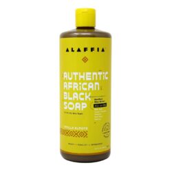 Alaffia Sabonete Preto Autêntico Amêndoa de Baunilha 950mL | Limpeza Profunda