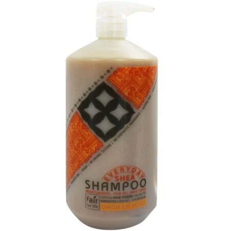 Alaffia, Shampoo Diário de Shea, Baunilha e Hortelã - 950mL