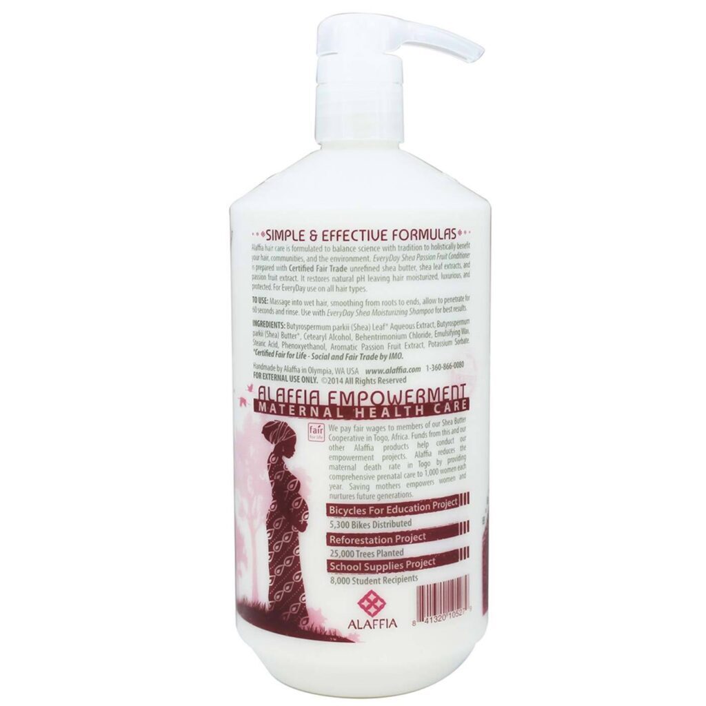 Alaffia Condicionador de Cabelos com Karité Puro - Nutrição Profunda 950mL | Cabelos Saudáveis - Imagem 2