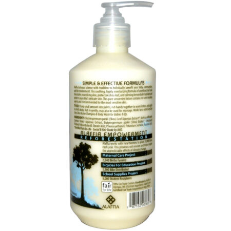 Alaffia Shea Bebê Lotion, Gentilmente sem sabor - 16 oz - Image 2