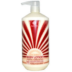 Alaffia Hydrating Hidratante Corporal, Coco – 32 oz (946ml) – Pele Nutrita e Macia