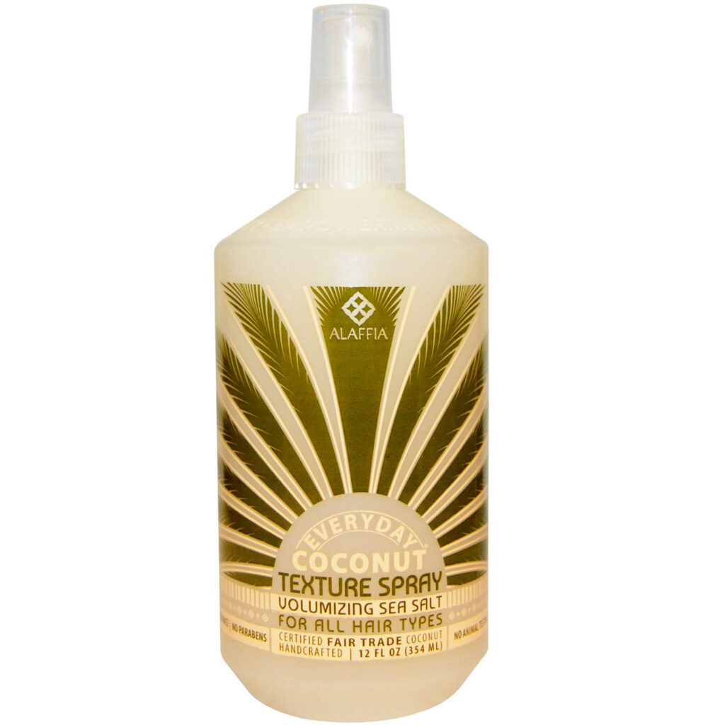 Alaffia Água de Coco e Sal Marinho: Spray Texturizador para Cabelos - 354ml (12 fl oz)